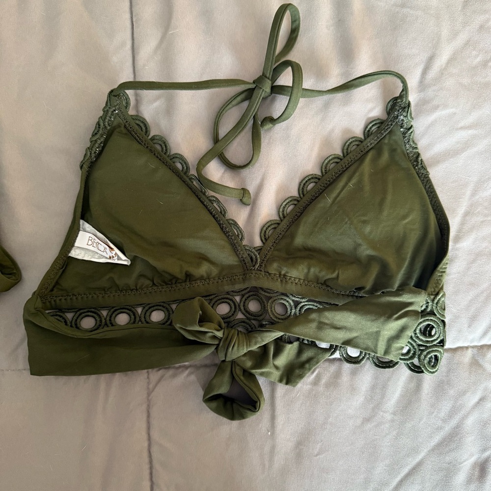 Becca Olive Green cut out Bikini Set - Picture 5 of 6